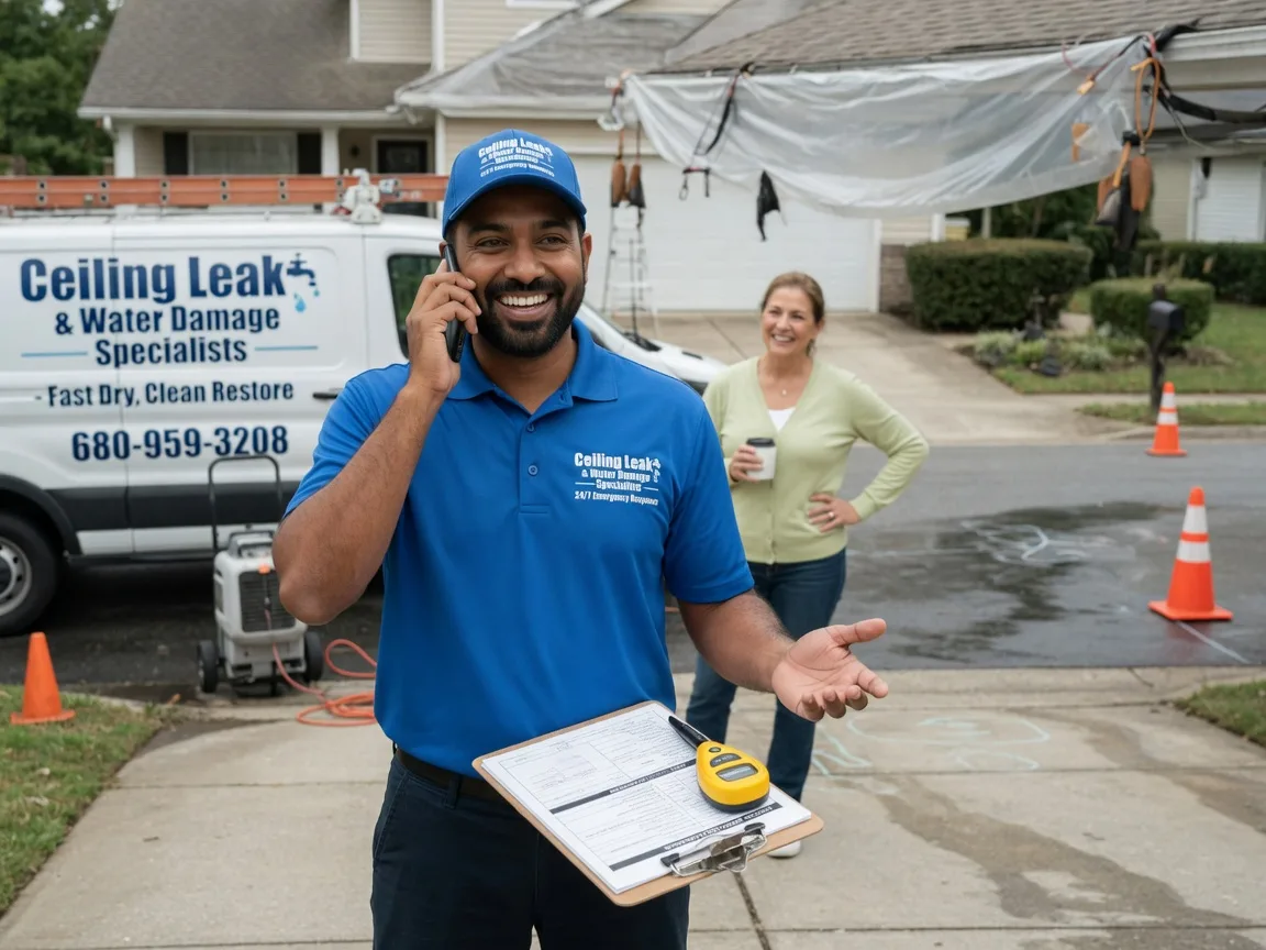 Ceiling Leak Cleanup Hampton, IA FAQs